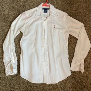 White Polo Ralph Lauren Button up